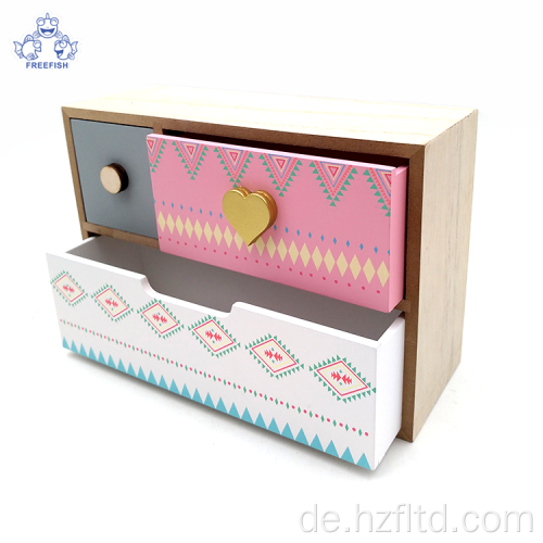 Desktop-Organizer mit 3 Schubladen Aufbewahrungsschrank